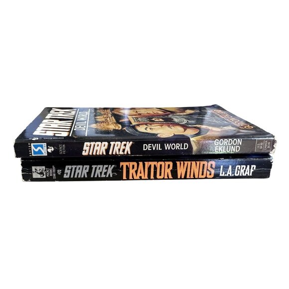 Star Trek Books The Original Series Devil World & Traitor Winds Paperback Books - Picture 3 of 6